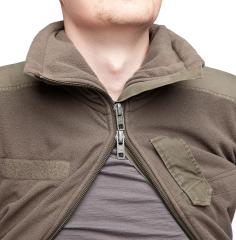 Austrian Fleece Jacket, Surplus. The zipper can also be opened bottom-to-top.
