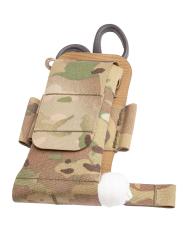 Luminae IFAK/MED Pouch. Insert has a small compartment in its "hinge" for gauze or a similar item, with a pull-out tab.