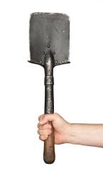 Russian Field Spade, Straight, WW1 Model, Surplus. There are two kinds of people, my friend. Those with Russian Field Spades and those who don't dig. You won't dig much more with this either,