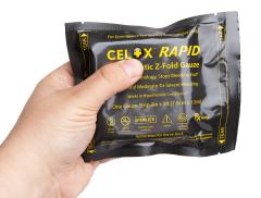 Celox Rapid 5ft Z-Fold Gauze. 