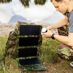 Powertraveller Tactical Falcon 28E Foldable Solar Panel.