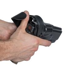 Safariland 6360 ALS/SLS Mid-Ride L3 Pistol Holster, Glock 17/22. Unlocking is quick and easy for the user.