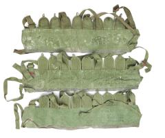 Chicom Type 56 Chest Rig, SKS, Surplus, Grade 2. The condition varies but all of the, have that white crap. Don't smell of grandma's evil cellar. A little bit of work and it should come off.