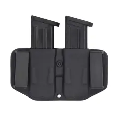 C&G Holsters OWB Covert Kydex Double Flat Magazine Holder. Movable belt loops.