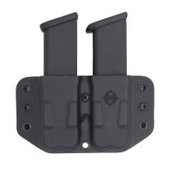 C&G Holsters OWB Covert Kydex Double Flat Magazine Holder. Adjustable retention.