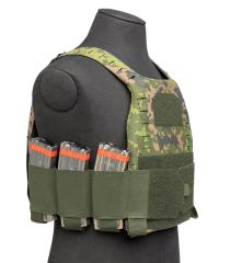 Särmä TST Elastic Mag Pouch Cummerbund. The rearmost pouch is wider for larger items. Flashlight / pistol mag pouch in the front.