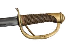 Dragoon Officer's Full-Length Sword, with Leather Strap, Good Condition.