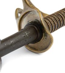 Dragoon Officer's Full-Length Sword, with Leather Strap, Good Condition.