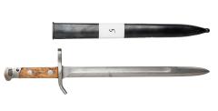 M.28-30 S.ky Bayonet with Rare, Original Portepee, Good Condition. 