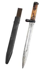 M.1940 Tokarev Bayonet with Sheath and Frog, Polished Handle, Good Condition