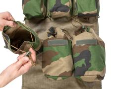 French SSA 1999 Modular Medical Rucksack, CCE, Surplus. Medium Drawcord Bags.