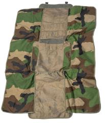 French SSA 1999 Modular Medical Rucksack, CCE, Surplus. The top bag spreads out as a groundsheet.