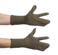 Dutch Trigger Finger Mittens, Wool, Surplus