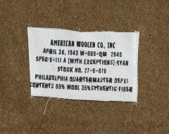 US WW2 Blanket, Reproduction. The info tag is also a copy. So these haven't been made by this company or during this year. The materials might be right though.