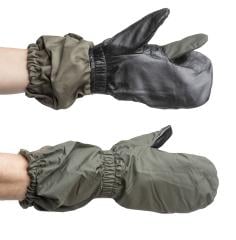 French Trigger Finger Mittens, Nylon and Leather, Surplus