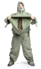 Czechoslovakian OPCH 70 Rubber NBC Coverall, Surplus. The way in.