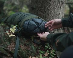 Savotta Hatka 12L Day Pack. Four webbing loops at the bottom.