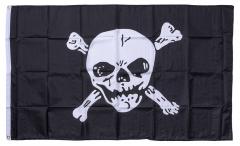 Jolly Roger flag, 150 x 90 cm / 59" x 35".