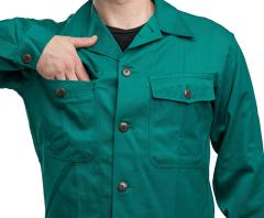 Austrian Anzug 75 Field Shirt, Funny Green, Surplus. This shirt features some good chest pockets.