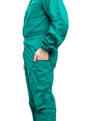 Austrian Coverall, Funny Green, Surplus. Pockets on the thighs.