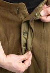Romanian Wool Pants, Surplus. A sturdy button-fly.
