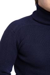 Italian Navy Turtleneck Sweater, Surplus.