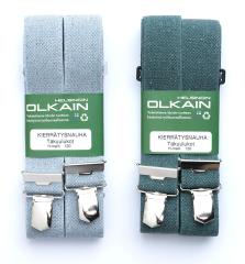 Helsingin Olkain H-Model Suspenders, Recycled Cotton.