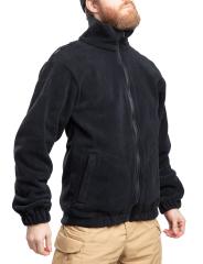 Dutch Fleece Jacket, Black, Surplus. Model height 182cm, chest 95cm. Wearing size 8000/8090.