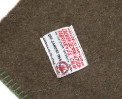 BW Wool Blanket, Surplus, Unissued. The tag on the blanket says that they are 200 x 210 cm (79” x 83”), but in truth they are 200 x 200 cm (83” x 83”) plus/minus a couple of centimeters (inch or two).