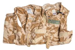 British Flak Jacket, without Protective Material, Desert DPM, Surplus. The condition may vary to some extent.