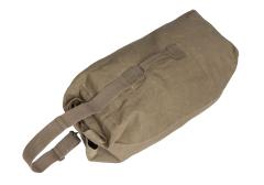 French Canvas Duffle Bag, Green, Surplus. Volume about 60 liters.
