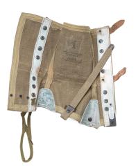 French MLE-1950 Gaiters, Surplus. Reinforced from the critical spots.