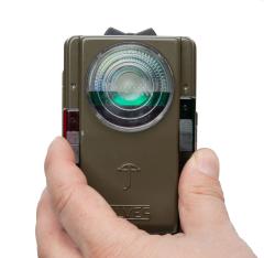 Norwegian Flashlight, Surplus, Unissued. Green and red sliding filters for signaling.