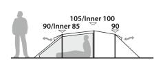 Robens Pioneer 2EX Tunnel Tent. 