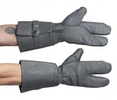 BW Motorcycle Lobster Gloves, Leather, Surplus.