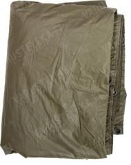 BW rain poncho, rubberized, surplus.