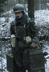 Soviet webbing suspenders, rubberized, surplus.