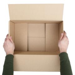 Nothingness. Pictured: the maximum amount of nothingness we are able to fit into a parcel.