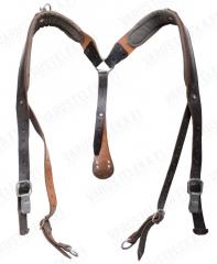 Austrian Y-suspenders, leather, surplus.
