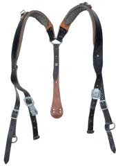 Austrian Y-Suspenders, Leather, Surplus. 