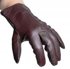 Dutch Leather Gloves W. Lining, Surplus. When new, the gloves fit pretty tight. This is intentional.