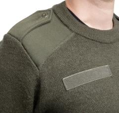French Pullover, Olive Drab, Surplus. The name tag can be unstitched