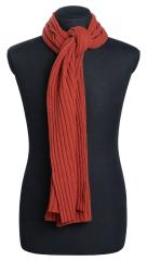 Arctic Circle Wool Scarf, Rusty Red.