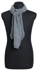 Brenda Wool Scarf, Gray. 