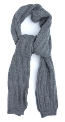 Brenda Wool Scarf, Gray. 