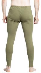 British Long Johns, FR, Green, Surplus. The model height 182 cm (5'11.7"), chest 95 cm (37.4"), waist 88 cm (34.7") wearing the size 90/80 cm (35.4" / 31.5")
