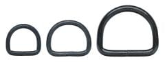 D-ring, Steel. 25 x 4.5 mm, 30 x 4.9 mm, 45 x 6.5 mm