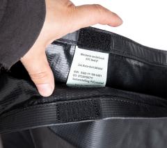 Dutch Dry Sack, Large, Black, Surplus, Unissued. "Sack, Waterproof, Middle".