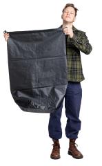 Dutch Dry Sack, Large, Black, Unissued. 