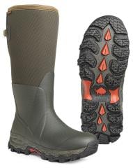 Gateway1 Woodbeater 18" Winter Rubber Boots. The rubber outsole tread pattern is called All-terrain Gripper 2.0™, but it is enhanced with the Lynx ice-Grip+ elements designed for snowy conditions. 